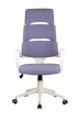 Кресло для руководителя Riva Chair RCH SAKURA+Белый пластик/Лиловая ткань - 1