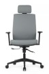Кресло для руководителя Riva Design Boston KB023H серая премиум экокожа - 1