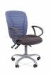 Кресло для персонала Chairman 9801 Эрго 10-128 серый/10-141 голубой