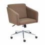 Кресло для персонала TetChair Milan коричневая ткань