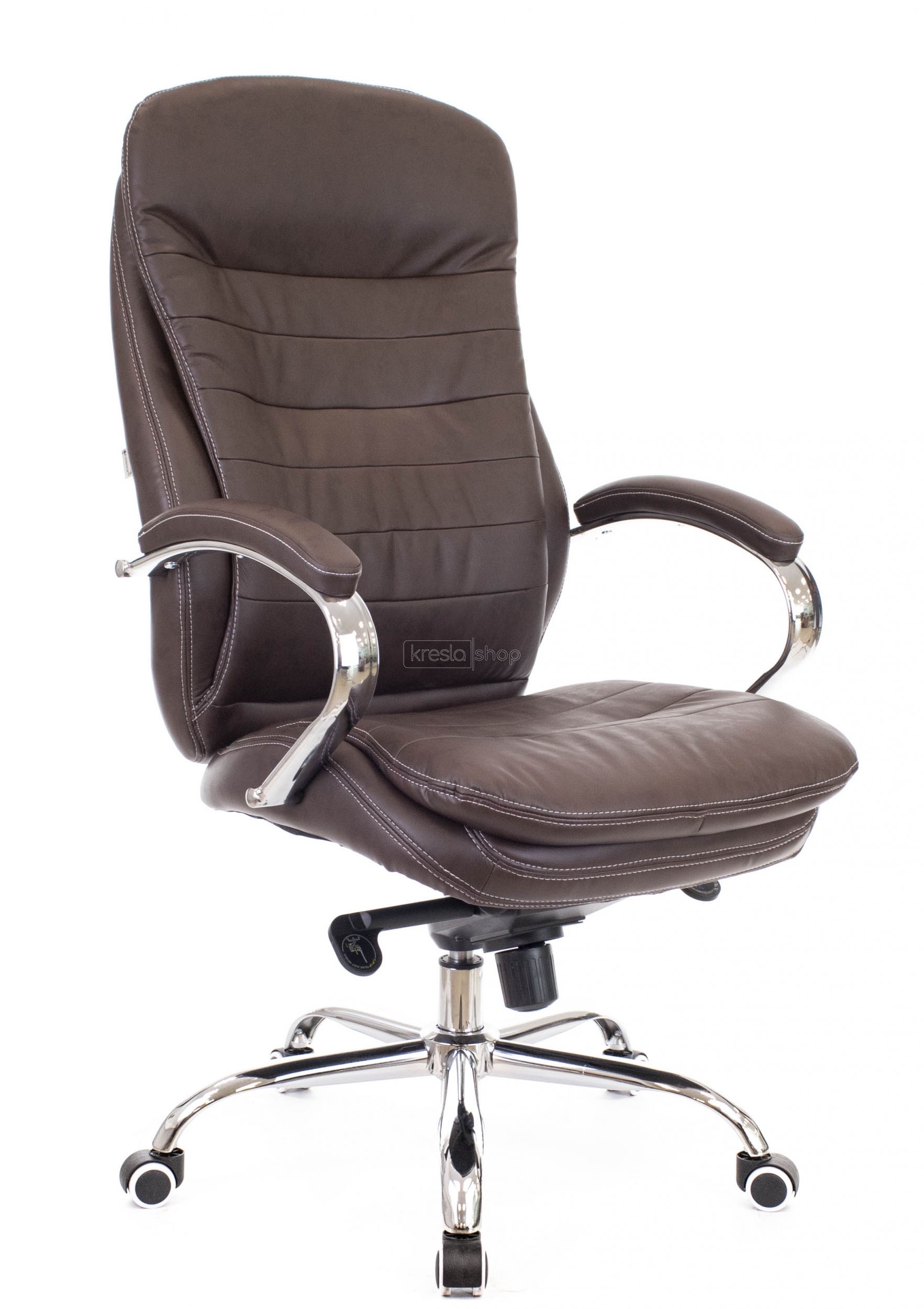 Кресло для руководителя Everprof Valencia M экокожа коричневая EC-330-2 PU Brown